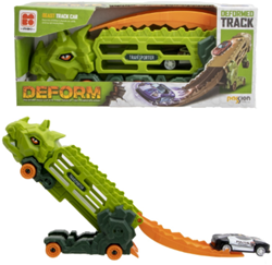Kidsfun transporteur dinosaure camion jouet circuit 18 cm