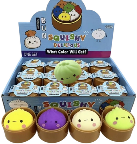 Jonotoys jouet squishy Steamed Dumpling boule anti-stress pailletée 5cm