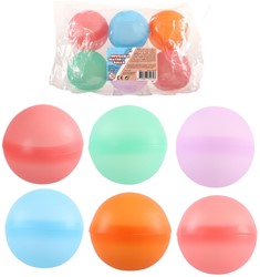 6 bombes à eau rechargeables en pack. 4079