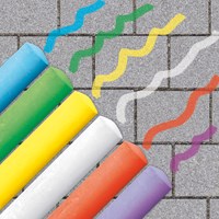 Ses craies de trottoir 6 pièces - jouet d'extérieur solide et lavable-2