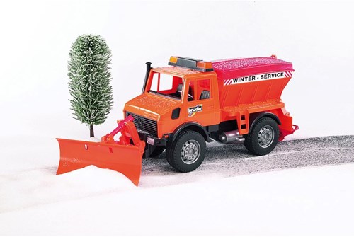 Bruder camion MB Unimog Service d'hiver véhicule jouet 1:16 enfants-2