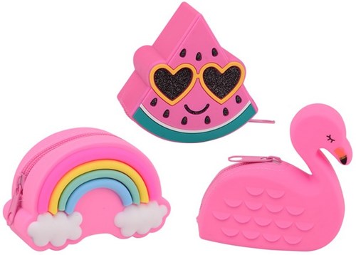 Johntoy portefeuille jouet set - 12 portefeuilles mignons multicolores