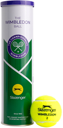 Slazenger balles de tennis Wimbledon 2026 - Jaune - Tube de 4