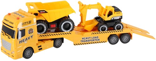 Rapid Wheels transporteur voitures chantier lumière son jouet friction-2