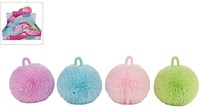 Balle anti-stress Fluffy pastel jouet silicone vert pour enfants-3