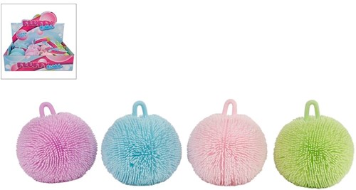 Balle anti-stress Fluffy pastel jouet silicone vert pour enfants-3
