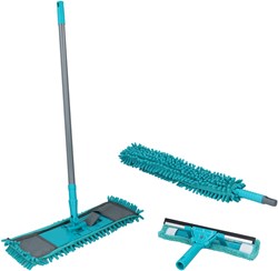 Alpina kit de nettoyage manche télescopique 7 pièces serpillière microfibre