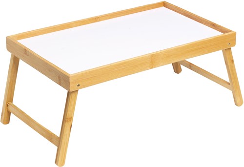 Plateau bambou pliable - plateau petit-déjeuner au lit - léger-2
