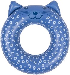 Swim Essentials bouée de bain bleu léopard 55 cm - anneau de natation enfant