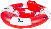 Swim Essentials bouée bébé baleine - siège flottant 0-1 an rouge-blanc-2