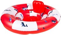 Swim Essentials bouée bébé baleine - siège flottant 0-1 an rouge-blanc-3