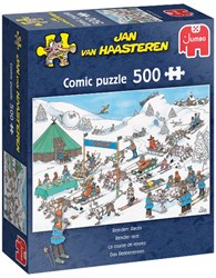 Jumbo puzzle Jan van Haasteren Course de Rennes 500 pièces cartoon