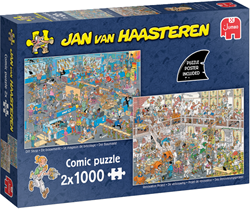 Jumbo puzzle Jan van Haasteren DIY Shop - puzzle 2x1000 pièces