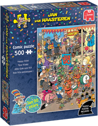 Puzzle Jumbo Jan van Haasteren Fijne 90ste! 500 pièces cartoon