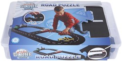 Vedes circuit jouet puzzle 18 pièces en boîte - piste de course mousse
