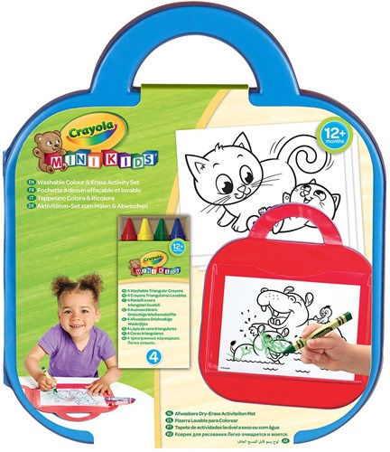 Crayola tapis d'activités couleur et efface - tapis créatif pour enfants