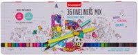 Bruynzeel set de feutres fins 36 couleurs - stylos créatifs pour dessiner