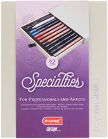 Bruynzeel coffret crayons d'artiste - 12 crayons de dessin spéciaux
