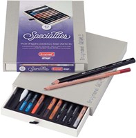 Bruynzeel coffret crayons d'artiste - 12 crayons de dessin spéciaux-2