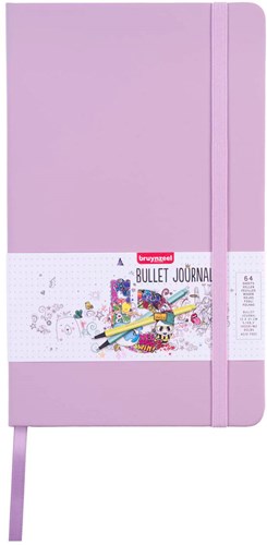 Bruynzeel bullet journal carnet violet 13x21cm 140g/m² créatif