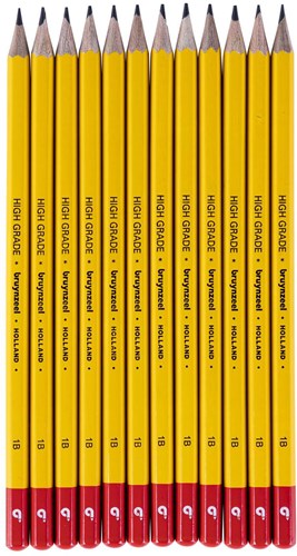Bruynzeel crayon graphite Burotek 1B - crayon solide et durable-2