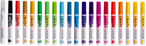 Bruynzeel set de brush pen paysages - 20 couleurs - ecoline-2