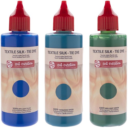 Talens kit Tie Dye peinture textile bleu vert turquoise 3x85 ml-2