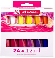 Coffret peinture acrylique Talens Art Creation 24x12ml créatif