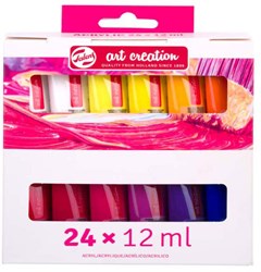 Coffret peinture acrylique Talens Art Creation 24x12ml créatif