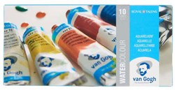Bruynzeel Van Gogh set d'aquarelles - 10 couleurs en tubes 10ml - peinture