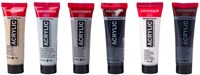 Bruynzeel set de peinture acrylique nuances de gris 6 x 20 ml pour peinture-2