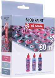 Art Creation set de peinture blob rose 3 pièces peinture créative