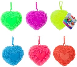Toi-Toys porte-clés balle puffer cœur 7cm accessoire jouet
