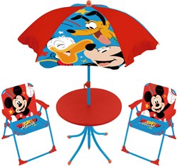 Disney ensemble de jardin pour enfants Mickey Mouse, Pluto & Donald avec parasol