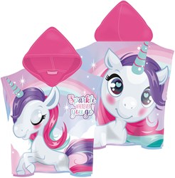 Poncho serviette licorne cape de bain pour enfants - poncho de bain doux