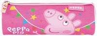 Lobbes trousse Peppa Pig cylindrique 21x7x7cm polyester rose