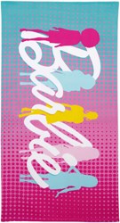 Lobbes serviette de bain Barbie microfibre plage et piscine 70x140cm