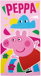 Lobbes serviette Peppa Pig pour enfants - 70x140cm microfibre