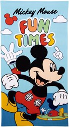 Lobbes serviette de bain Mickey Mouse microfibre 70x140cm pour enfants