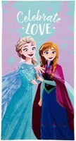 Lobbes serviette microfibre Frozen 70x140cm Disney Anna Elsa enfants