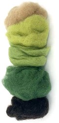 Filges laine féerique kit créatif tons verts et bruns 25 grammes