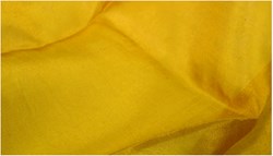 Filges foulard en soie 90x90cm ourlé - jaune doré pour jeu créatif