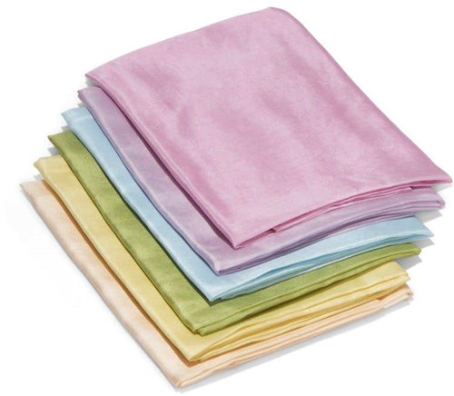 Filges foulards en soie jouet 90x90 cm - 6 couleurs pastel-2