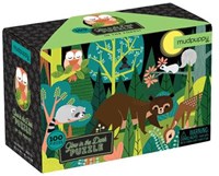 Mudpuppy puzzle Glow in Dark - Dans la forêt - 100 pièces - puzzle