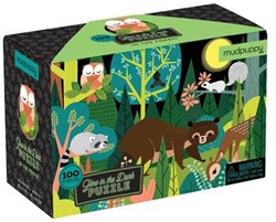Mudpuppy puzzle Glow in Dark - Dans la forêt - 100 pièces - puzzle