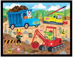 Mudpuppy puzzle chantier - puzzle jouet de construction 48 pièces