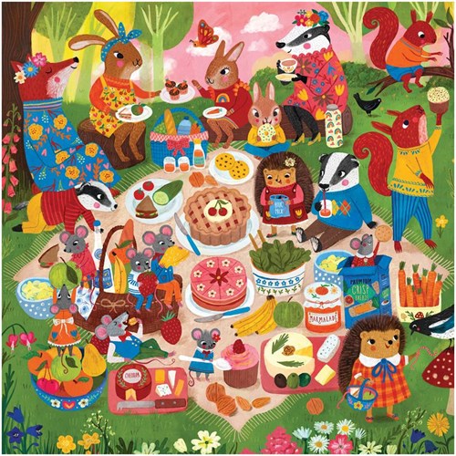 Mudpuppy puzzle animaux - Pique-nique en forêt 500 pièces carton FSC-2