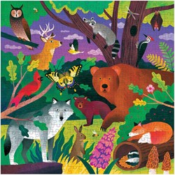 Mudpuppy puzzle - Animaux de la forêt phosphorescents 500 pièces carton