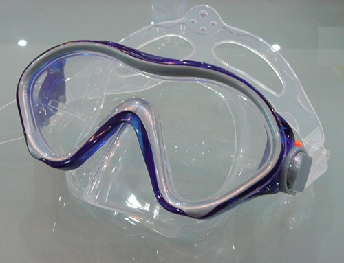 Shallow masque de plongée junior silicone bleu - masque enfant