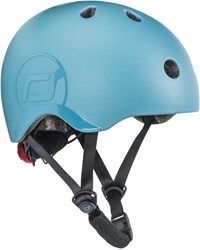 Scoot & Ride casque enfant casque vélo S 51-55 cm lumière LED réglable Steel